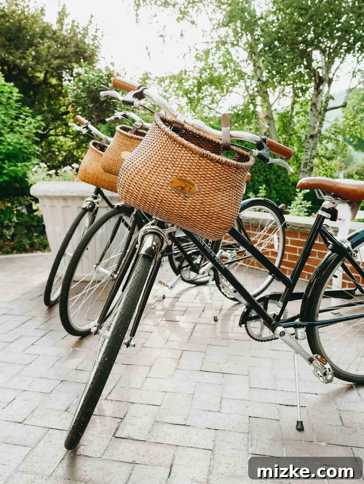 Your Ultimate Guide to Woodstock Vermont 5 Close-up of The Woodstock Inn and Resort's inviting entrance with bicycles parked outside