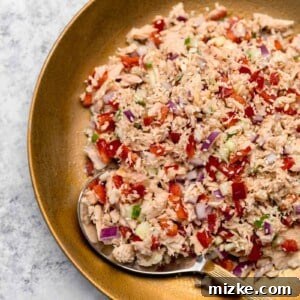 Delicious Thai Tuna Salad in a bowl.