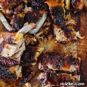 Tender oven-baked honey butter ribs are fall off the bone!