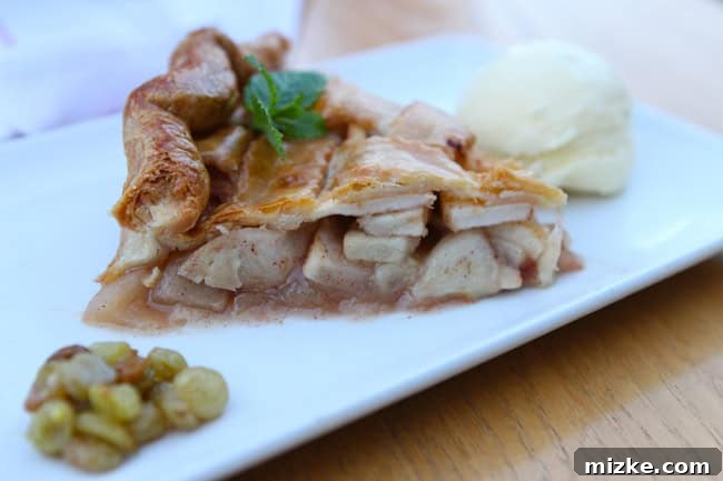 Neon Shores 10 Decadent Mama’s Apple Pie with buttermilk ice cream and pickled raisins