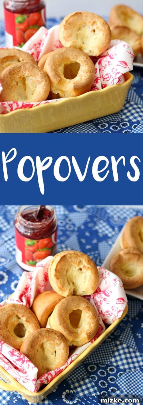 Popover Perfection 2 Golden brown popovers stacked elegantly on a white plate, ready to be served