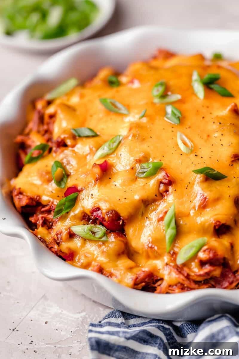 Smoky BBQ Chicken Cornbread Delight 3 This bbq chicken cornbread pie is basically a complete meal of everything you want! You will be back for slice after slice!