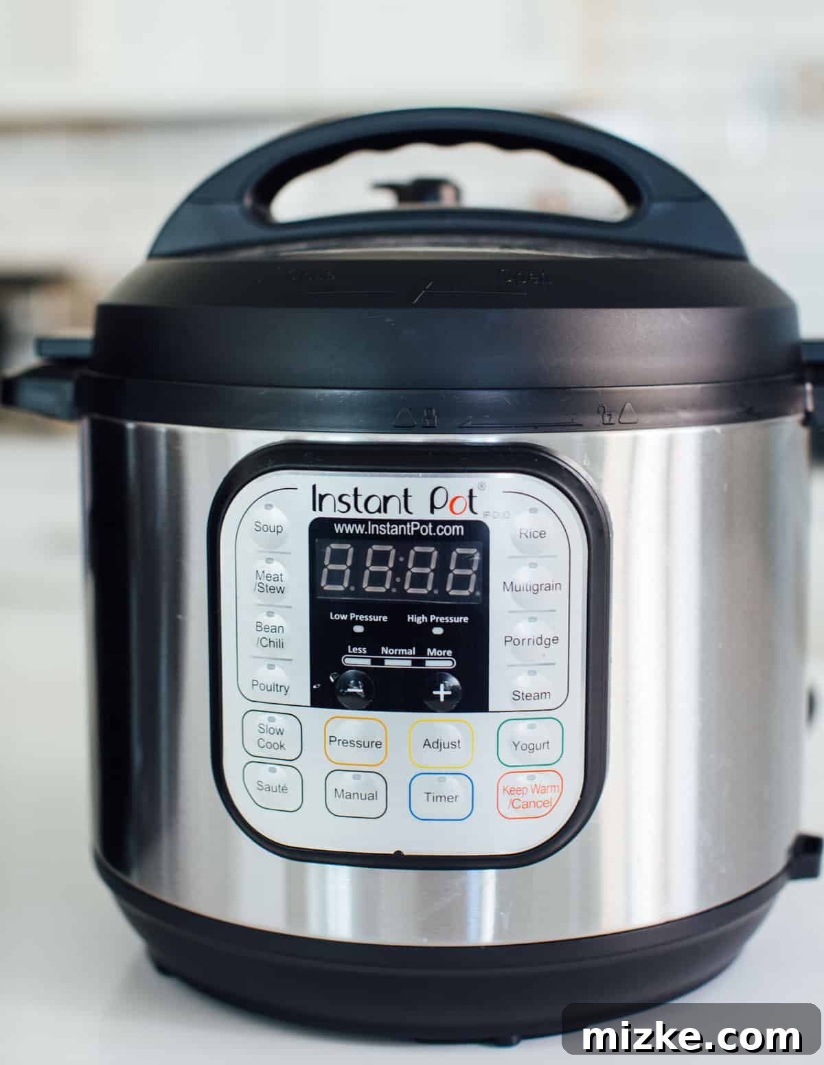 Instant Pot Versus Ninja Foodi 8 Instant Pot multi-cooker on a kitchen counter
