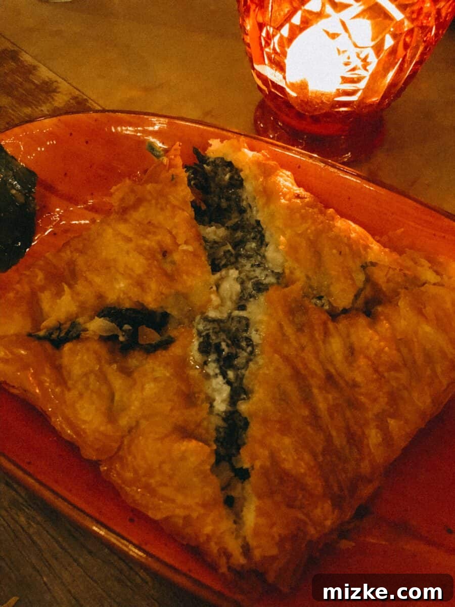 DC Date Night: True North 7 Delicious Spanakopita pastry, a Greek-inspired dish from Compass Rose