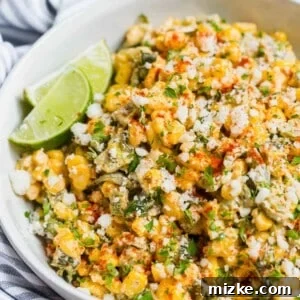 A different take on the original Mexican street corn off the cob. This poblano Mexican street corn off the cob is extra creamy, smoky, and flavorful! #mexicancorn #corn #cornrecipes #offthecob