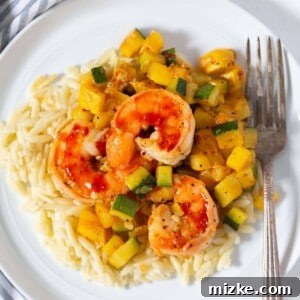 Shrimp and Zucchini Orzo recipe image