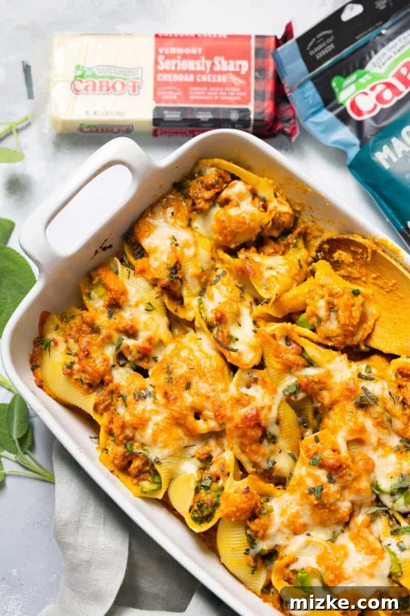 A serving of creamy pumpkin sauce featuring Cabot Cheddar, ready to be incorporated into a savory pasta dish, emphasizing its smooth texture and vibrant color.