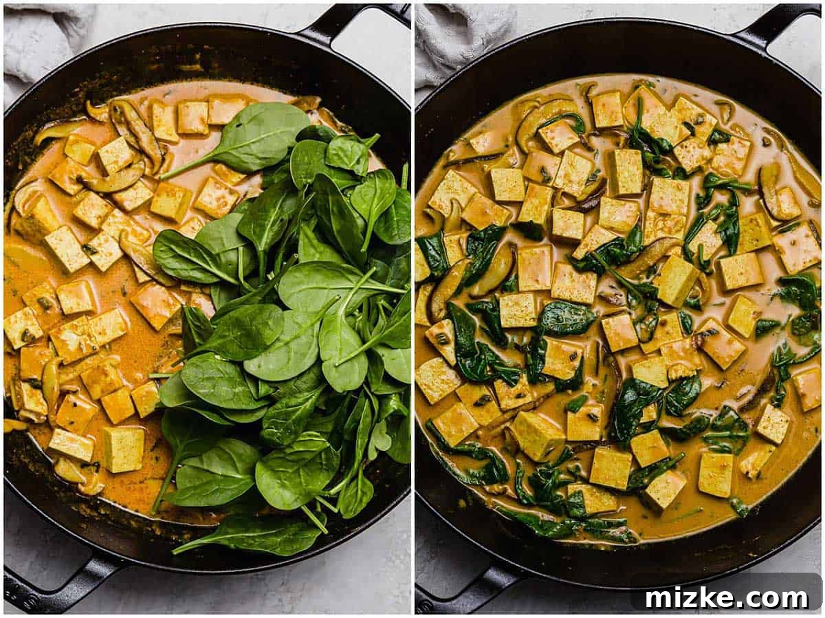 Ready to Serve Tofu and Shiitake Coconut Curry This tofu coconut curry bowl is simmered in a deliciously warm coconut curry sauce along with shiitake mushrooms. A plant-based dinner for any evening!