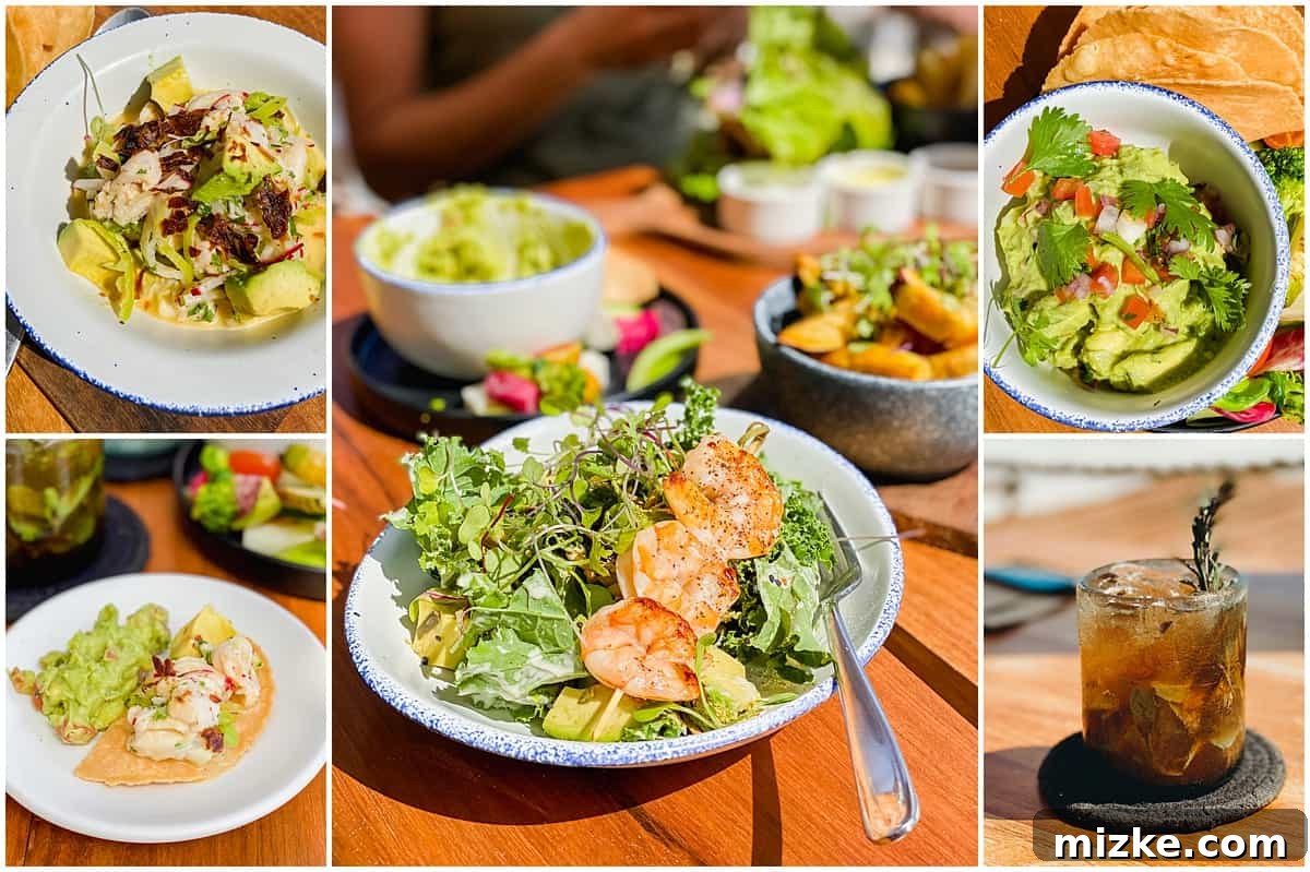 Tulum Vibes with My Tribe 8 A close-up shot of a delicious breakfast spread at Mi Amor Tulum, including chilaquiles.
