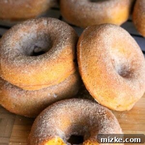 A close-up of a Pumpkin Spice Cinnamon Sugar Donut, highlighting its soft texture and sugary coating.