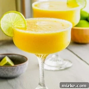 Frozen Pineapple Mango Rum Margarita