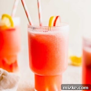 Zesty Summer Sips 6 A pitcher of pink summer lemonade.