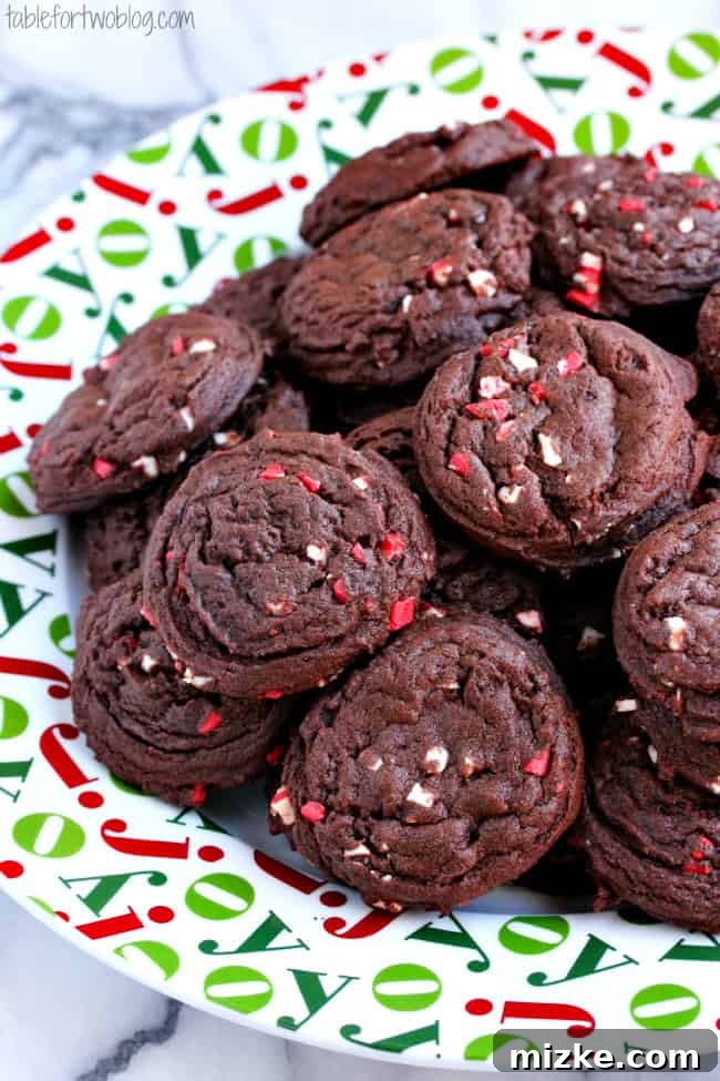 Mint Chocolate Chip Holiday Bites 2 Delicious Chocolate Peppermint Chip Cookies cooling on a wire rack, ready for the Holiday baking season!