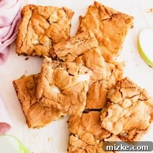 Finished Apple Blondies