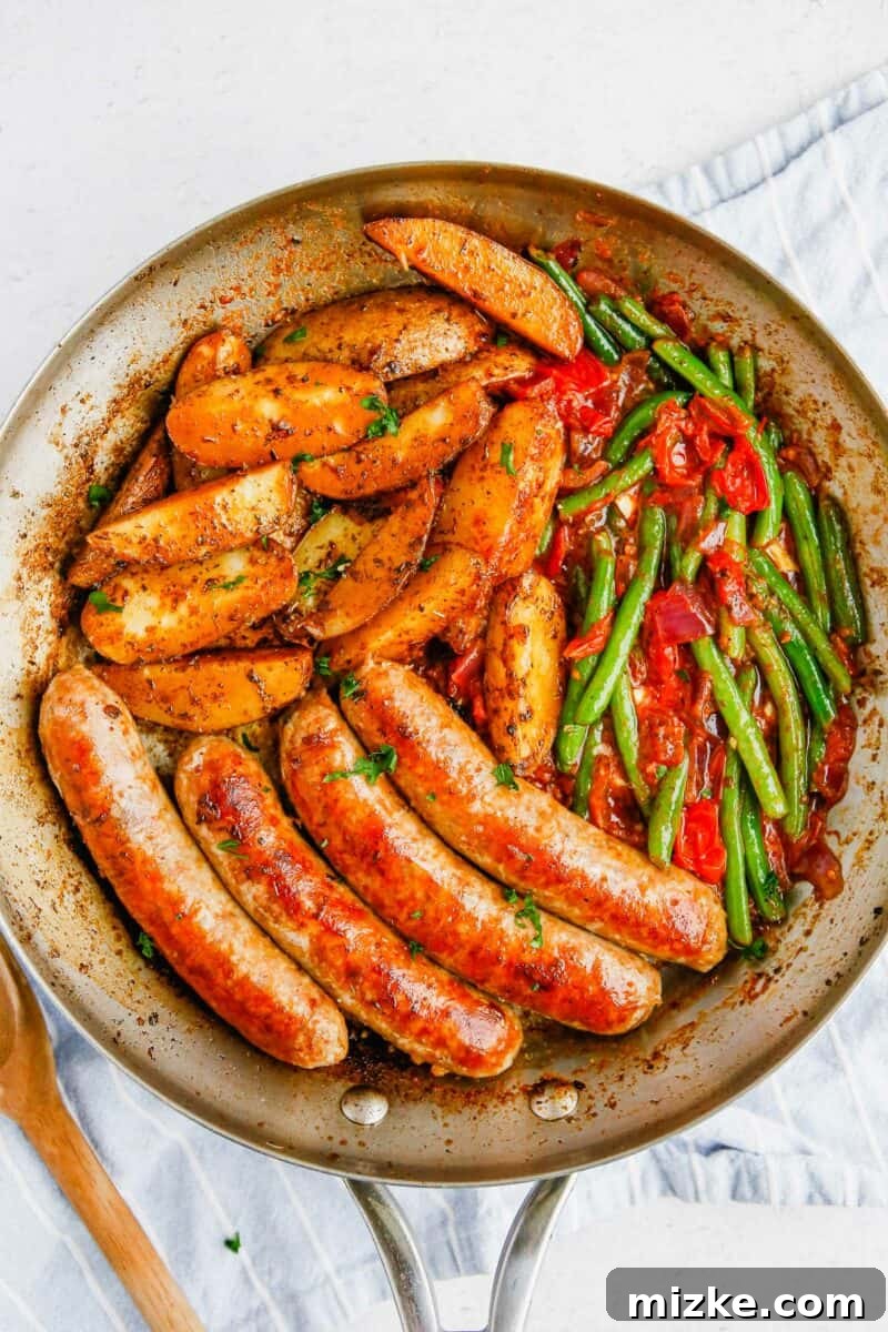 Easy Sheet Pan Sausage and Roasted Vegetables 2 Delicious One-Pan Sausage and Vegetables, cooked to perfection with vibrant colors.