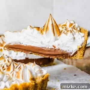 Removing slice from s'mores tart