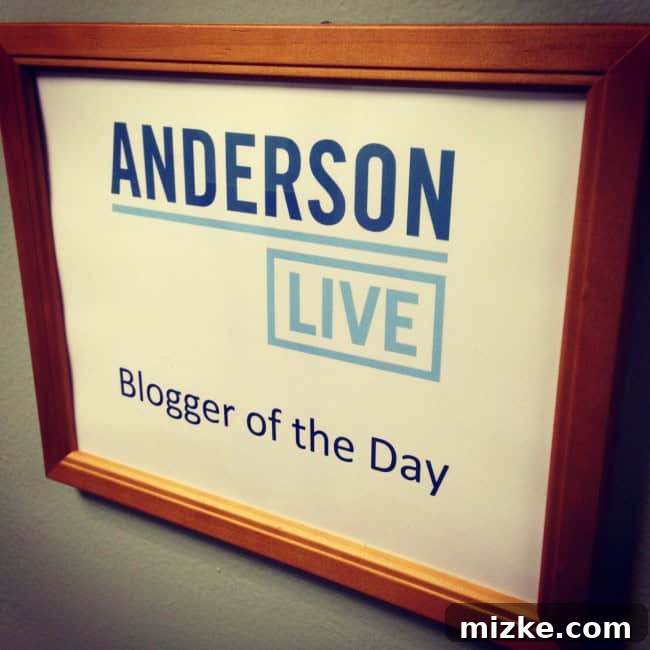 Anderson Cooper Live The Daily Digital Luminary 4 Blogger ready for Anderson Cooper Live show