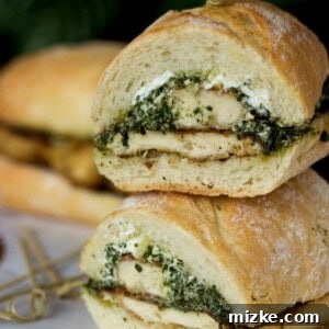 Mediterranean Pesto Chicken & Goat Cheese Sandwich 2 Crispy breaded chicken cutlet ready for a sandwich.