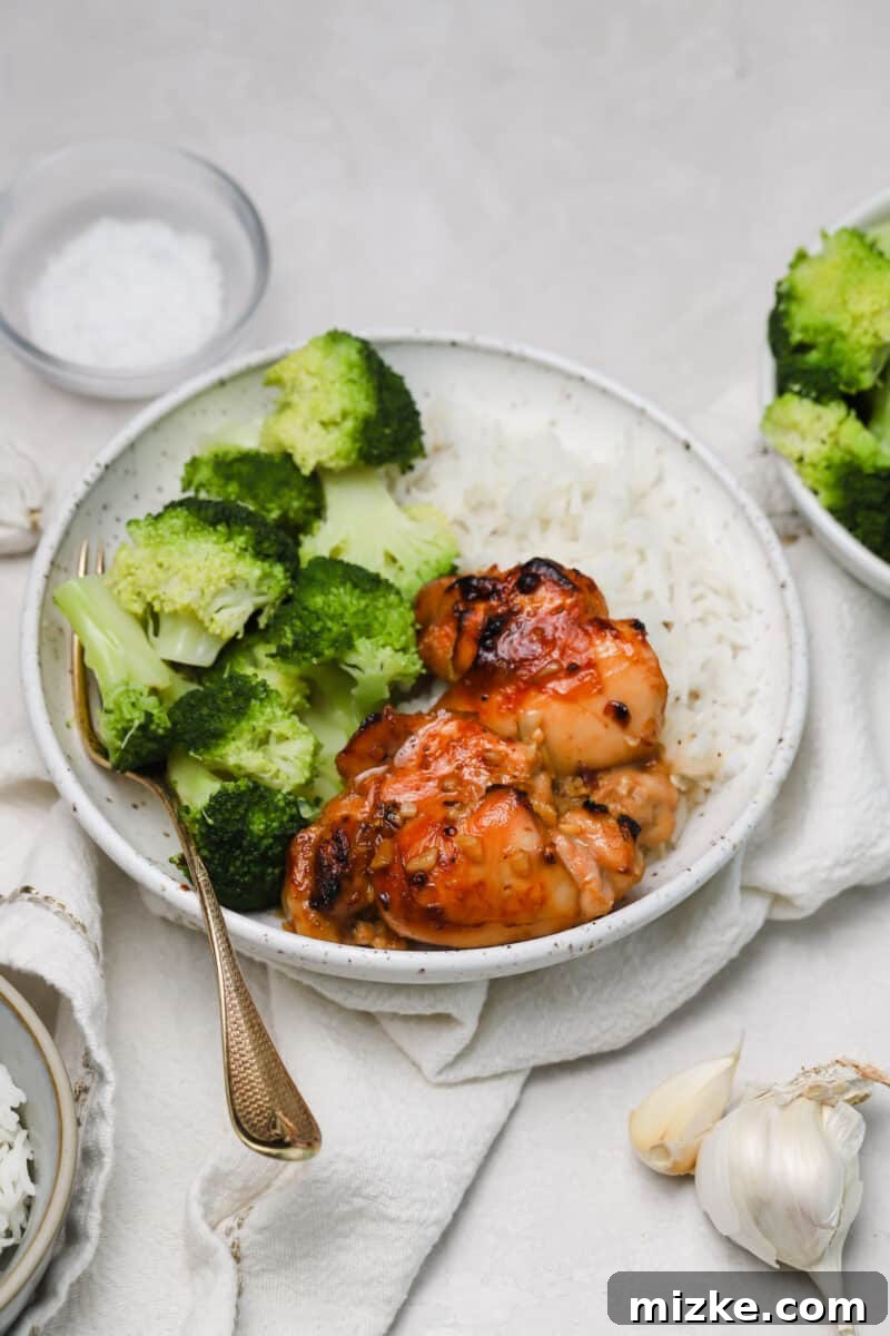 Honey Soy Chicken from www.tablefortwoblog.com This honey soy chicken is easy to put together and has a great Asian flavor profile for those nights you feel like giving a little pizazz to your dinner!