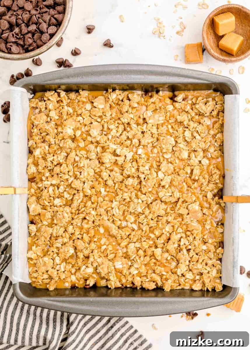 The Carmelitas Legacy 11 The Carmelitas are fully assembled in the baking dish, with all layers neatly in place before the final bake.