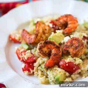 Spicy Grilled Shrimp with Quinoa Salad