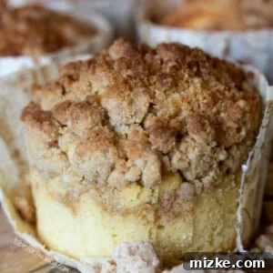 Delicious New York-Style Coffee Cake Crumb Muffins ready to eat.