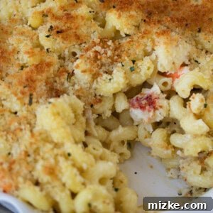 Decadent Lobster and Shrimp Mac n Cheese 2 Lobster and Shrimp Mac n Cheese prepared and ready to bake