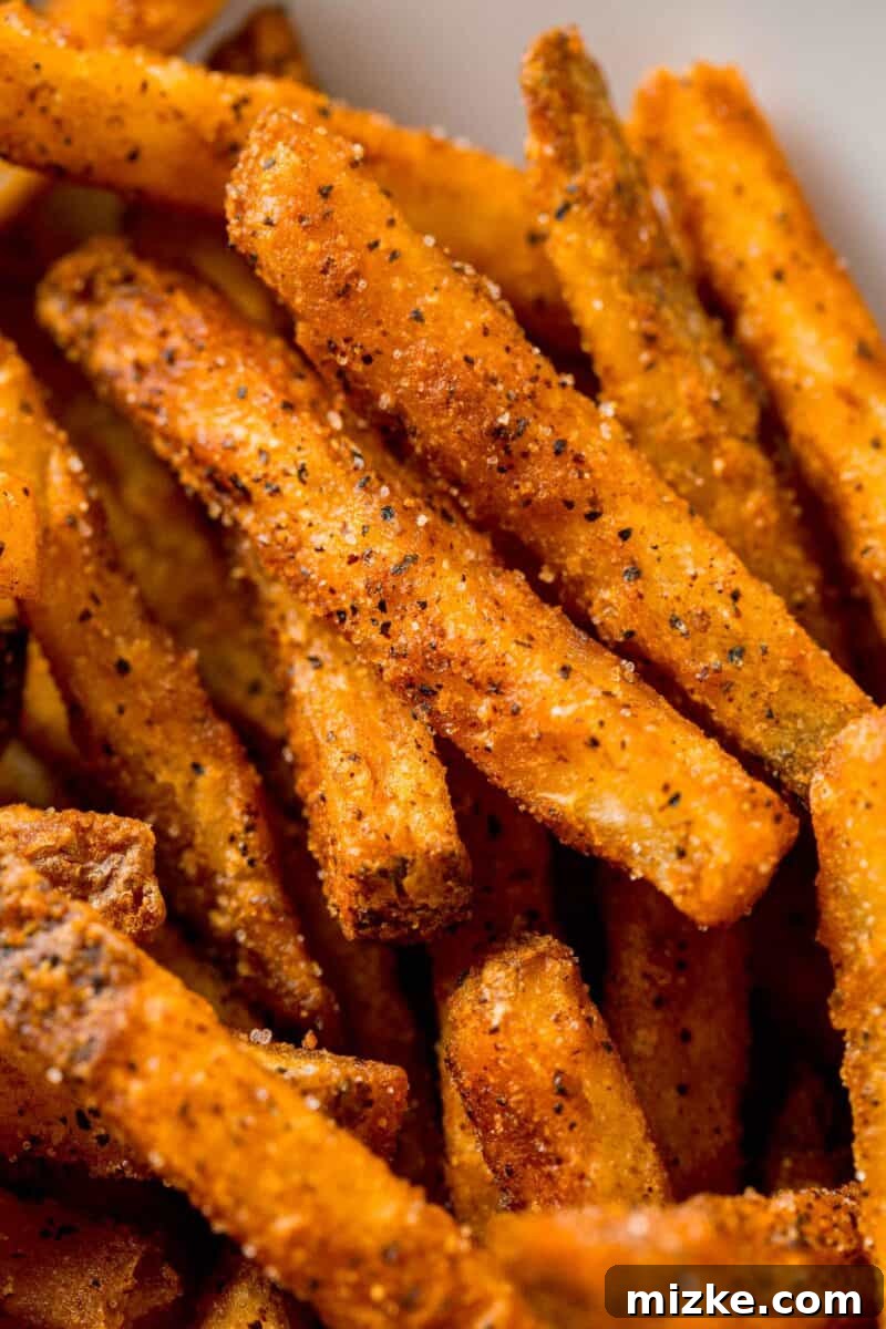 Louisiana Kick Fries 4 up close image of cajun fries and the seasonings on them