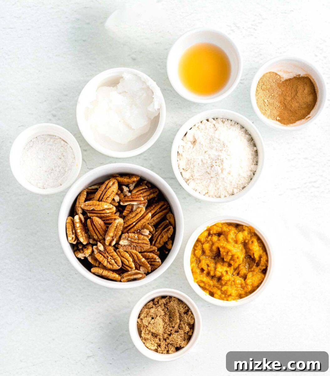 Cozy Pumpkin Pecan Muffins 3 ingredients for pumpkin pecan muffins