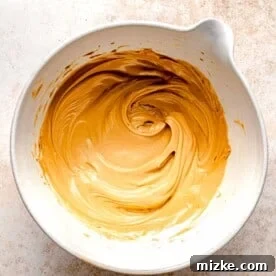 Peanut butter and butter creamed together.