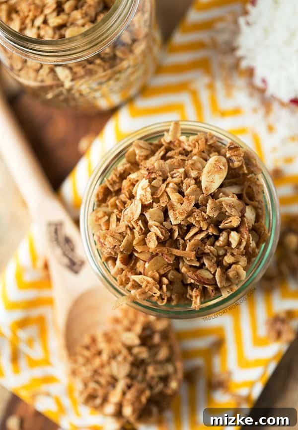 Ingredients for Coconut Vanilla Granola - Table for Two Blog Ingredients for Coconut Vanilla Granola laid out