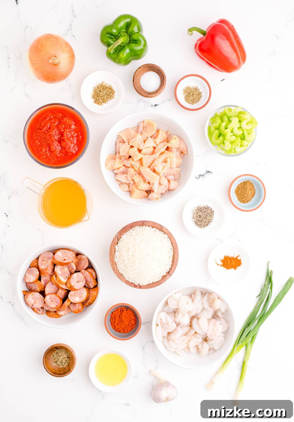 Hearty Chicken and Sausage Jambalaya 3 ingredients for chicken and sausage jambalaya