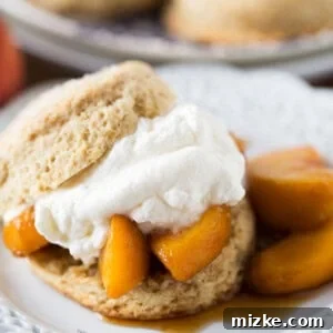 Boozy Peaches and Honey Cream Shortcakes