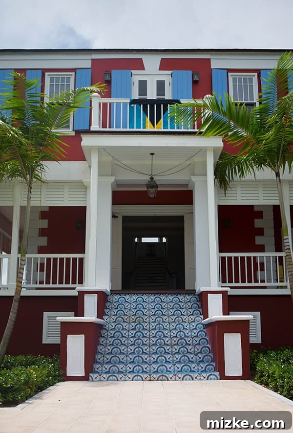 Nassau Bahamian Paradise 18 Grand staircase at Buena Vista Estate