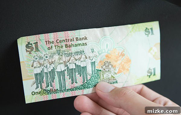 Nassau Bahamian Paradise 31 Front of the Bahamian dollar bill