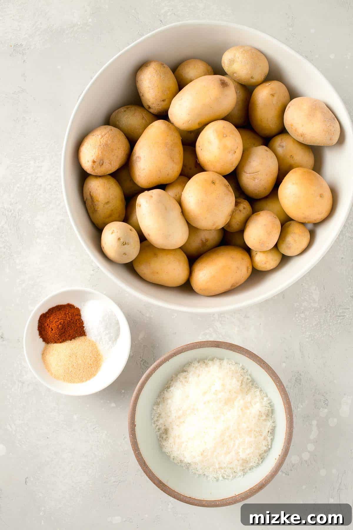 Crispy Garlic Parmesan Potatoes 3 ingredients for roasted parmesan potatoes
