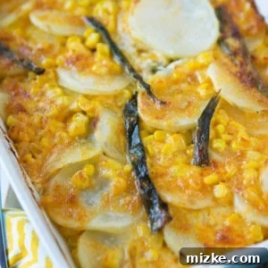 Poblano Potato Gratin ready to eat