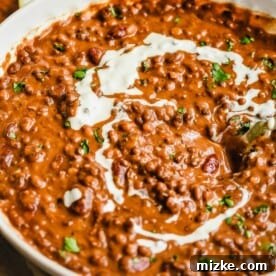 lentil soup in a bowl